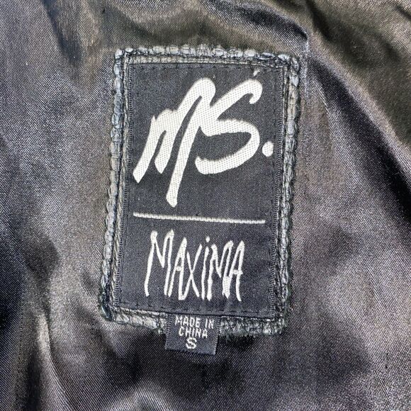 MS. Maxima Women's Motorcycle Jacket Size Small Black leather - Picture 8 of 11